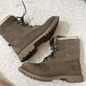 Timberland olive green combat shoes size 8